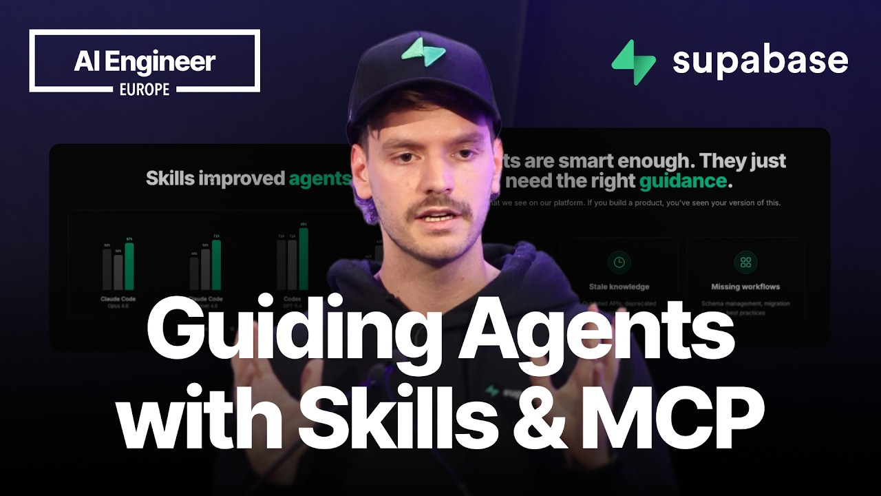 Supabase MCP와 Skill 발표 썸네일