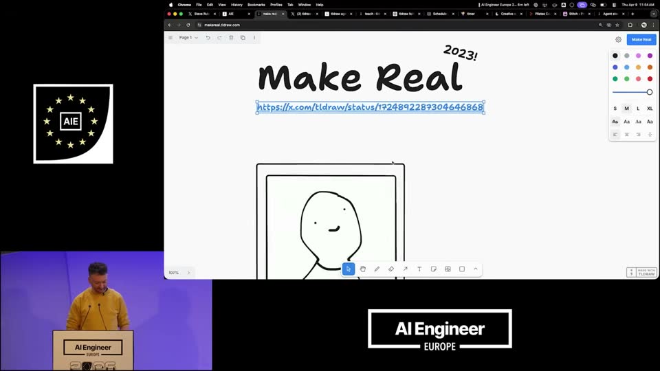 Make Real 캔버스 데모 캡처